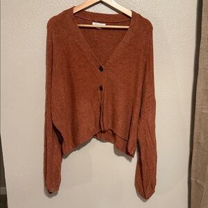 American Eagle Outfitters Burnt Orange Cardigan